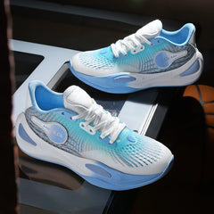 Basketball Shoes for Men and Women in Summer Mesh Breathable Lightweight Soft Sole Low-Top Shock-Absorbing Anti-Slip Wear-Resist