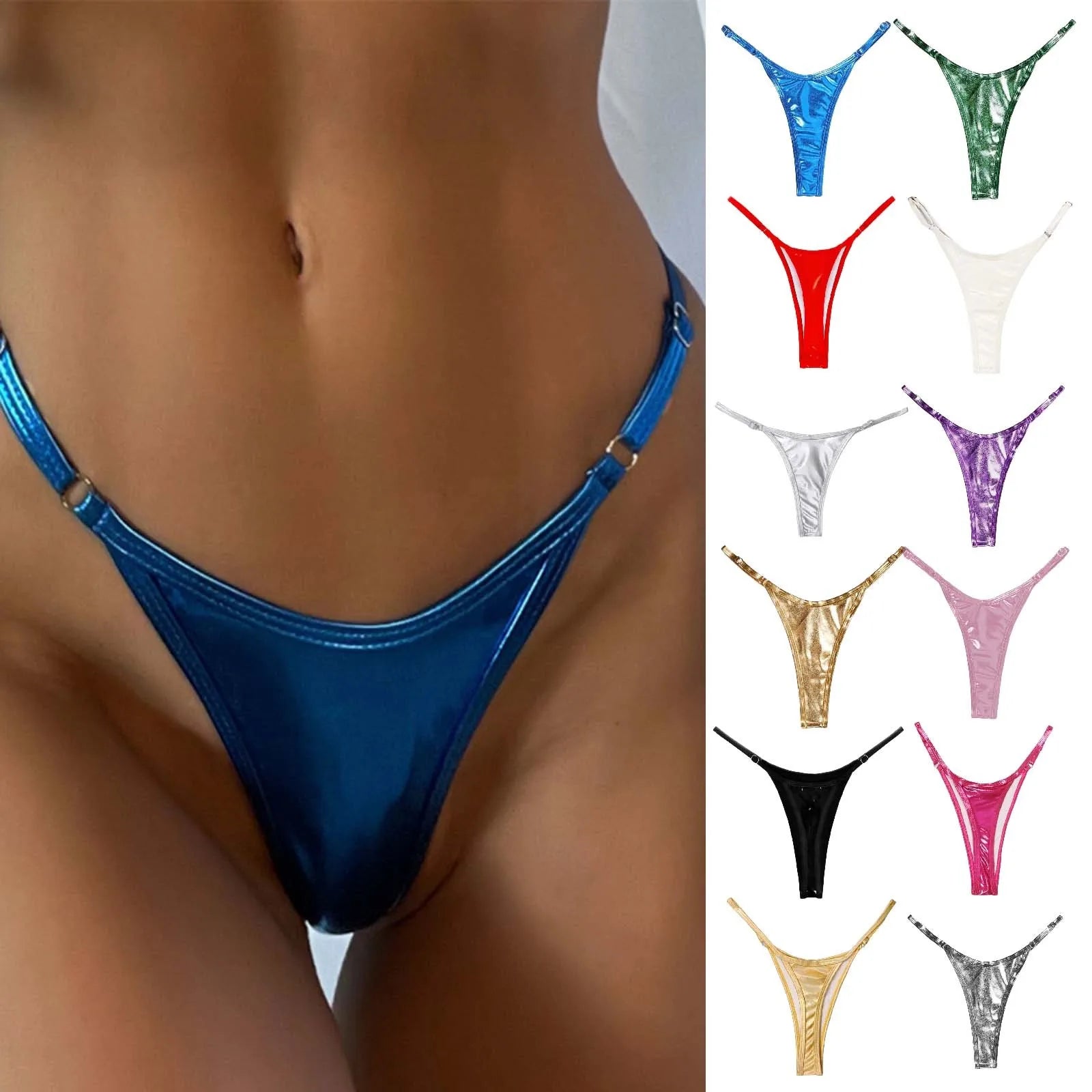 Women'S Triangle Swim Trunks Sexy Sexy Ladies Triangle Solid Color Swimming Trunks Female Swimwear Thongs trajes de baño mujer