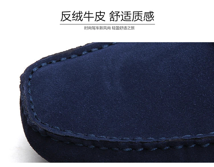 38-50 Shoes Men Casual Shoes Fashion Men Shoes Genuine Leather Men Loafers Moccasins Slip on Men Flats Male Driving Shoes