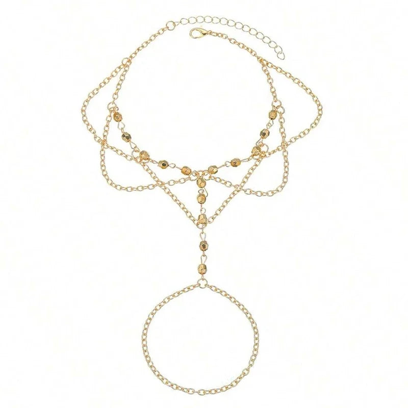 Summer Beach Accessories Feet Jewelry Fashion Simple Sexy Handmade Bead Chains Tassels Toe Foot Bracelet for Women1 Dollar Items