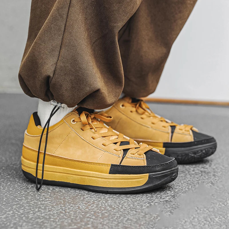 Men's shoes - Spring/Autumn light and fresh street sports casual shoes that are versatile and retro trendy.