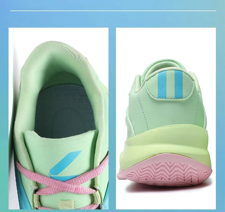 High-quality Men Basketball Shoes for Women Leather Basketball Sneakers Men Outdoor Rubber Anti Slip Sports Training Shoes Male