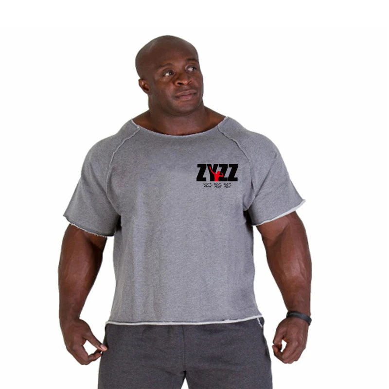 New Hot Sale Men Printed T Shirts Breathable Loose Running Shirt Cotton Tees Bodybuilding Singlet Fitness GYM POWERHOUSE T Shirt