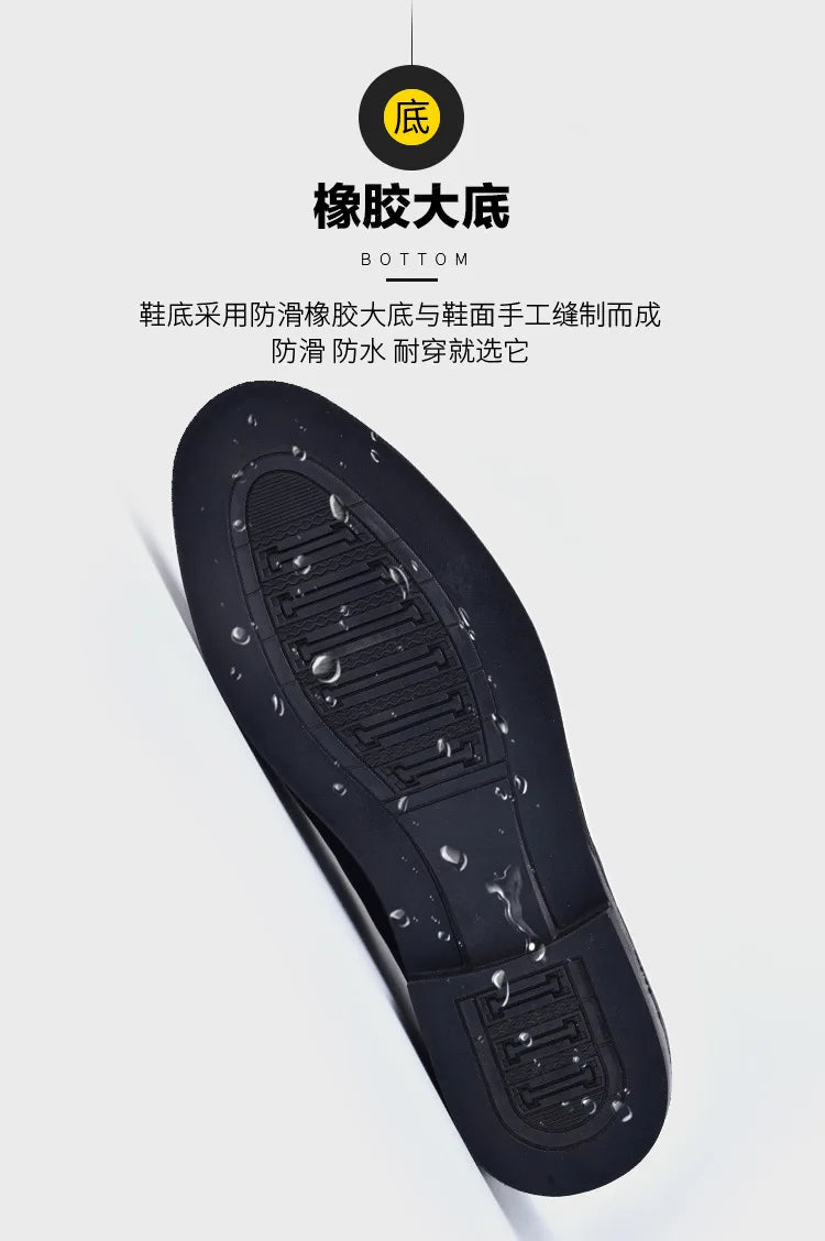 Men Dressing Shoes Formal for Men's Casual Shoe Leather Social Wedding Designer Pointed Toe Black Office Winter Shoes Brand 2024