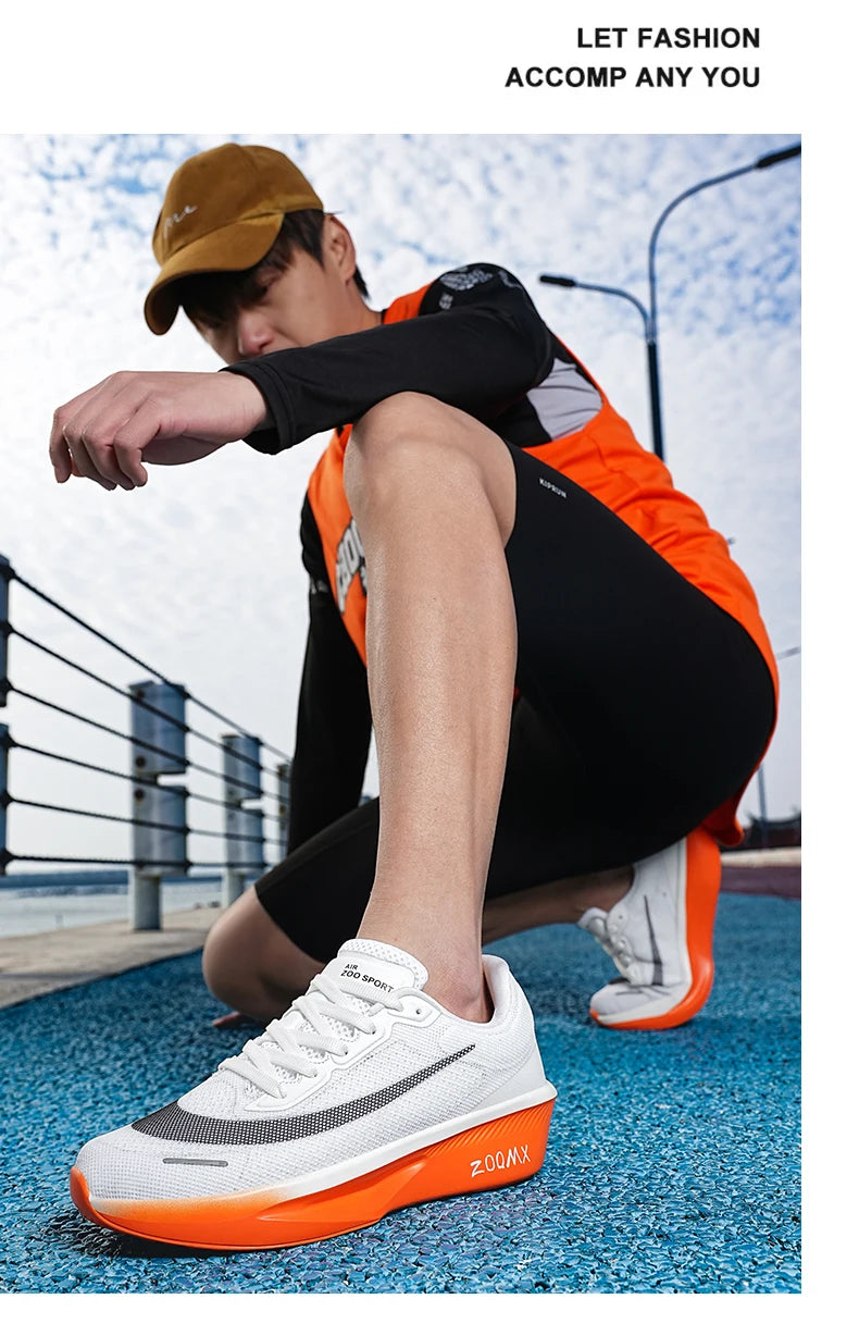 Men's sports shoes fashion versatile new four season breathable casual thick sole anti slip wear-resistant leisure sports shoes