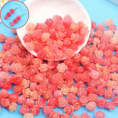 5/11/21pcs Rose Decorative Beads, Summer Beach Vacation Women's Fashion Accessories Decorative Accessories, DIY Party Gift Beads
