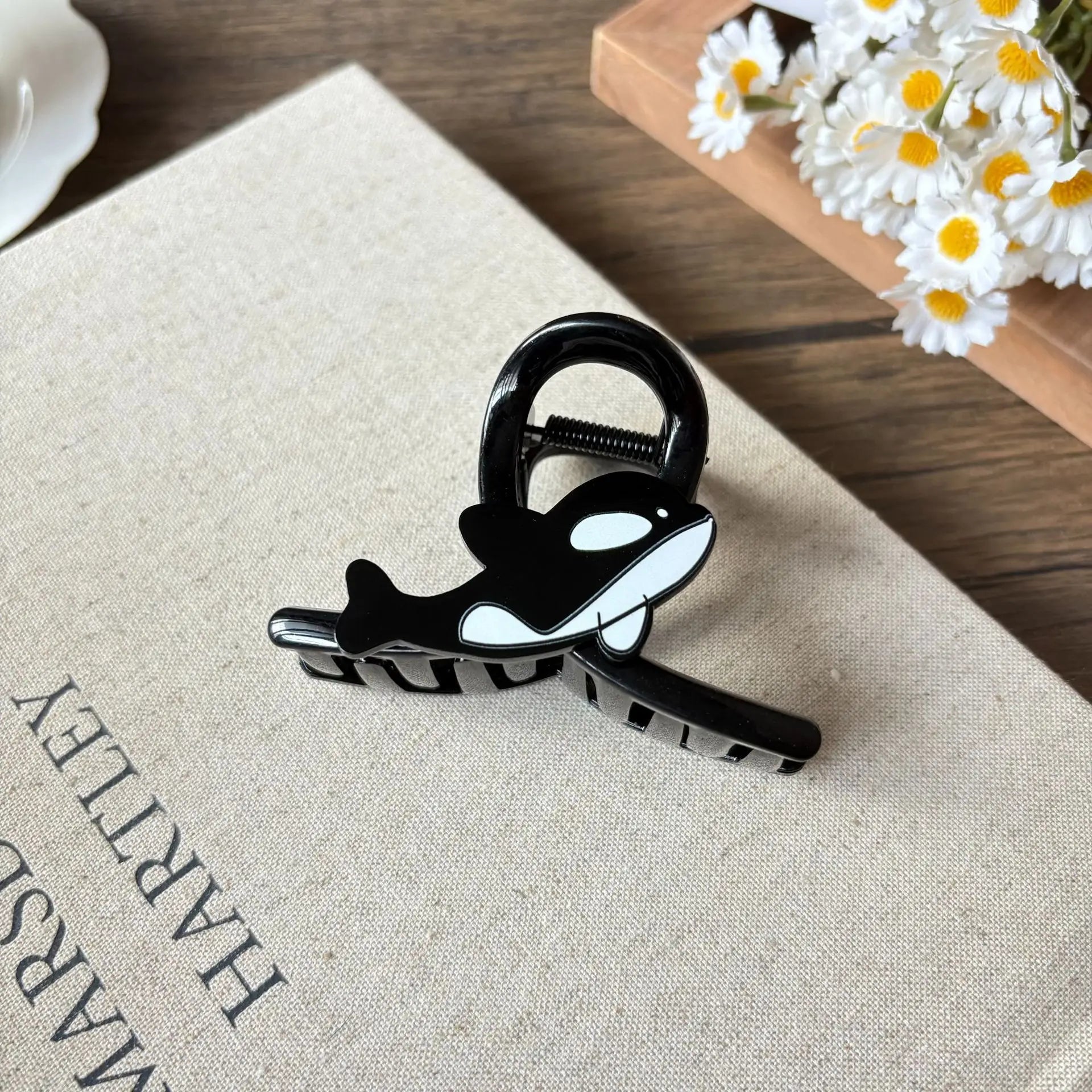 Bohemian Acetate Ocean Animal Hair Clips for Women Non-Slip Summer Beach Hair Accessories Cartoon Fish Whale Multi-Pack Gifts