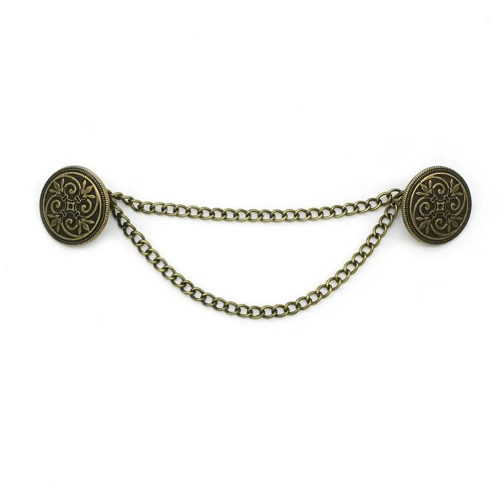 Clothing Accessories Retro Suit Brooch Grace Fashion Gentleman Tassel Brooch Korean Trend Suit Shirt Collar Chain Sweater