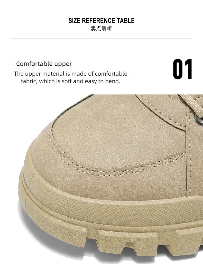 Men's shoes four seasons outdoor work shoes soft sole comfort labor shoes breathable anti-slip work boots caausl youth tide shoe