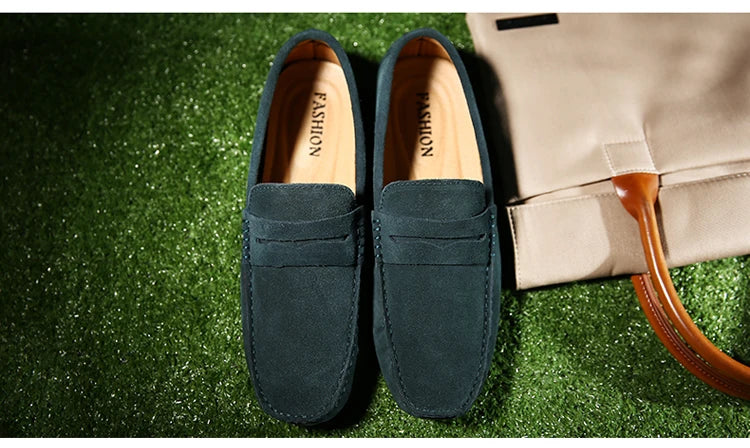 38-50 Shoes Men Casual Shoes Fashion Men Shoes Genuine Leather Men Loafers Moccasins Slip on Men Flats Male Driving Shoes