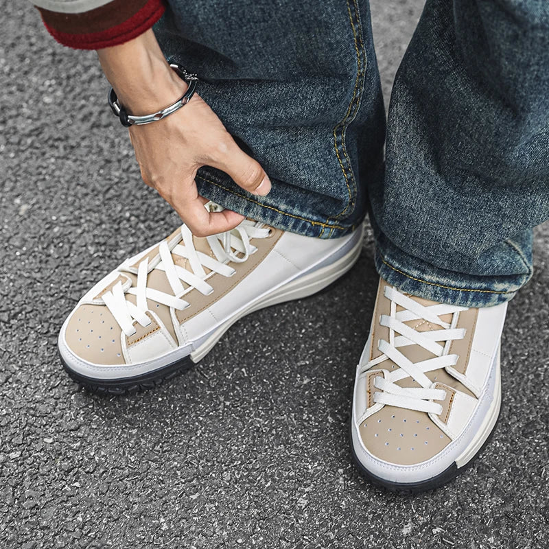 Men's shoes - Spring/Autumn light and fresh street sports casual shoes that are versatile and retro trendy.