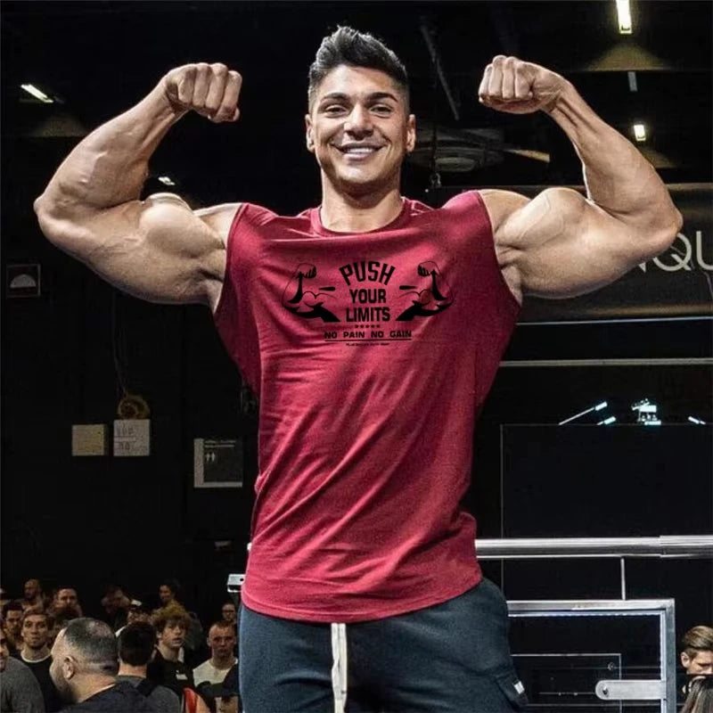 Men’s Gym Tank Top Clothing Summer Quick-dry Vest American Basketball Sports Sleeveless T-shirts Fitness Workout Breathable Tops