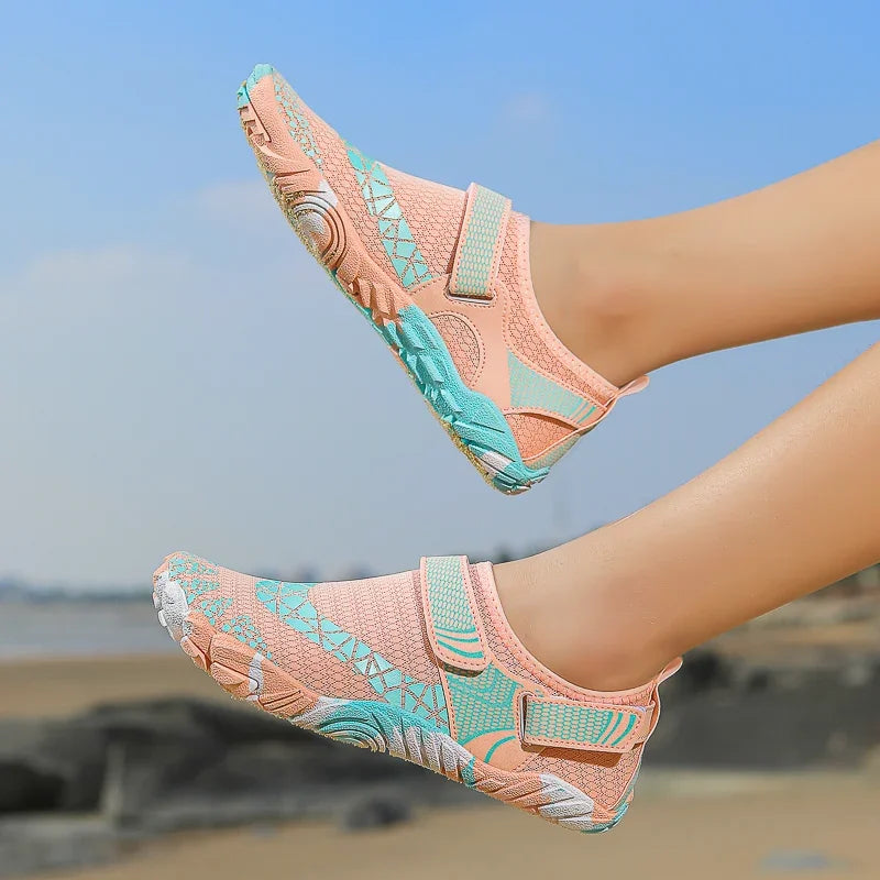 Water Shoes Women Men Quick Dry Five Finger Barefoot New Outdoor Upstream Wading Swimming Aqua Shoes Summer Beach Sneakers 2025