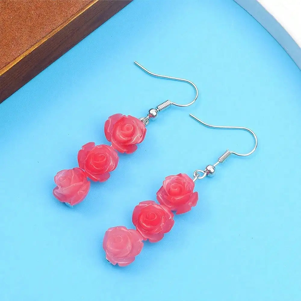 5/11/21pcs Rose Decorative Beads, Summer Beach Vacation Women's Fashion Accessories Decorative Accessories, DIY Party Gift Beads