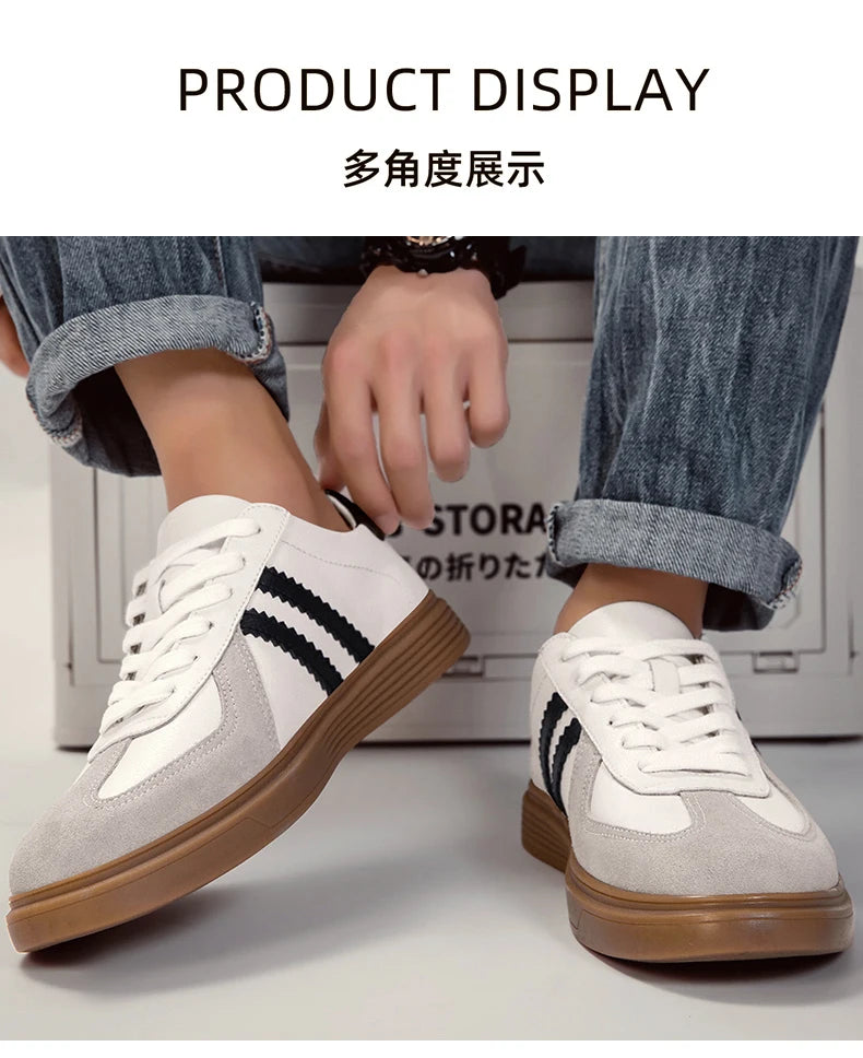 Shoes Men 2025 Trend Casual Sneakers Comfortable Lace Up Flats Tennis Shoe Breathable Walking Jogging Shoe