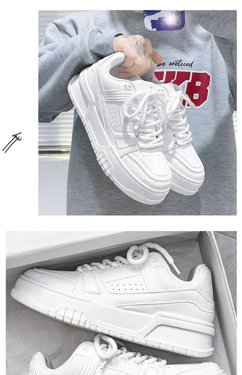 Men's Sneakers Jogging Shoes New Fashion Platform Shoes Men Outdoor Designer Trainers Beathable Running Sneakers Mens Tenis Shoe