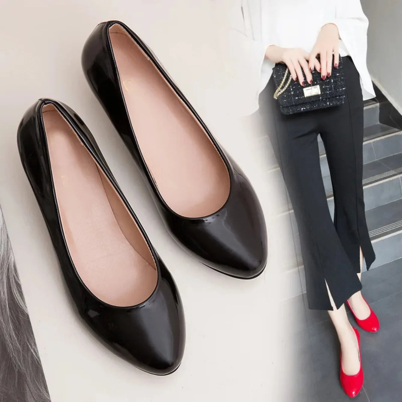 Female Pumps Nude Shallow Mouth Women Shoes Fashion Office Work Wedding Party Shoes Ladies Low Heel Shoes Woman Zapatos De Mujer