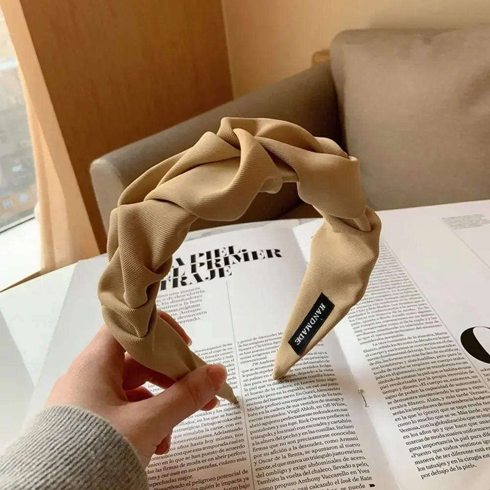2024 Fashion Hair Accessories Hair Hoop Hair Bands for Women Girls Flower Solid Color Headbands Designer Wide Hairband Headwear