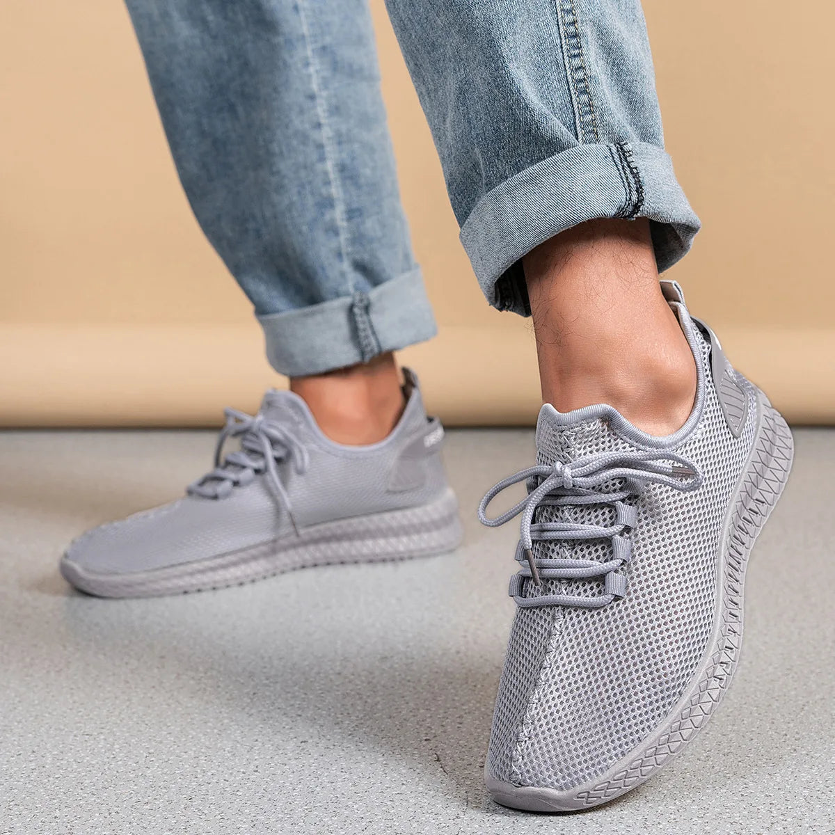 Outdoor Jogging Training Hiking Sports Shoes Men's Non Slip Casual Breathable Running Women's Ven Knit Lace Up Shoes