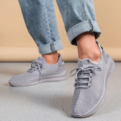 Outdoor Jogging Training Hiking Sports Shoes Men's Non Slip Casual Breathable Running Women's Ven Knit Lace Up Shoes