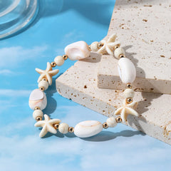 2024 New Bohemian Bracelet Summer Beach Starfish Bracelet for Women Girls Beads Friendship Bracelet Fashion Jewelry Accessory