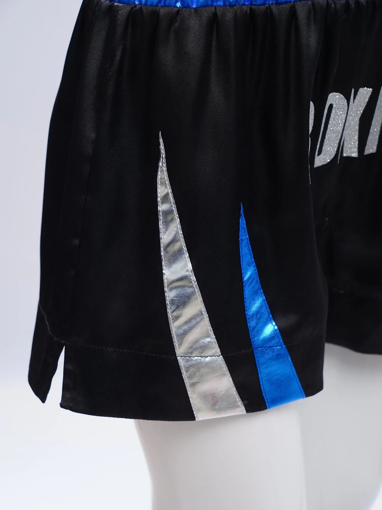 Kids Boys Boxing Training Outfit Long Sleeve Open Front Metallic Satin Robe Hooded Cloak with Athletic Shorts And Boxer Gloves
