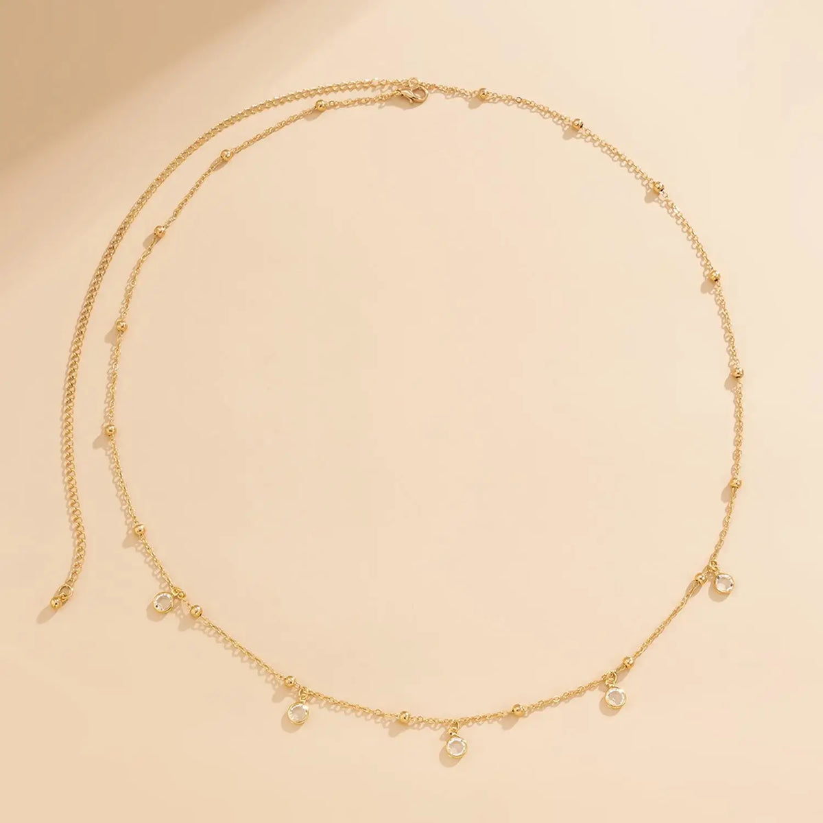 Simple Boho Beach Chain Waist Belt Sexy Fashion Women Rhinestone Belly Body Jewelry Bikini Summer Waist Chain Accessories
