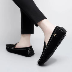 2025 New Men's Shoes Small Size Handmade Beanie Shoes 38 Casual 37 Frosted Loafers 36 Slip-On Shoes Driving Shoes for Men and Women