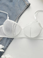 Women's Sexy Embroidered Lace Underwear With Steel Rims Push Up Breathable And Comfortable Close Fitting Underwear Set YS2864