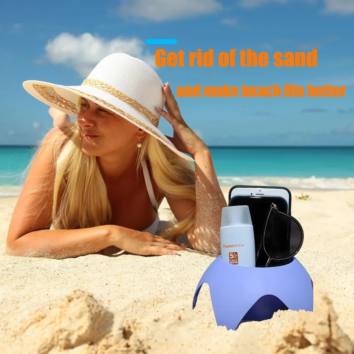 Beach Vacation Essentials Accessories Beach Drink Cup Holder Sand Coasters Beach Sand Cup Holders for Family Friends