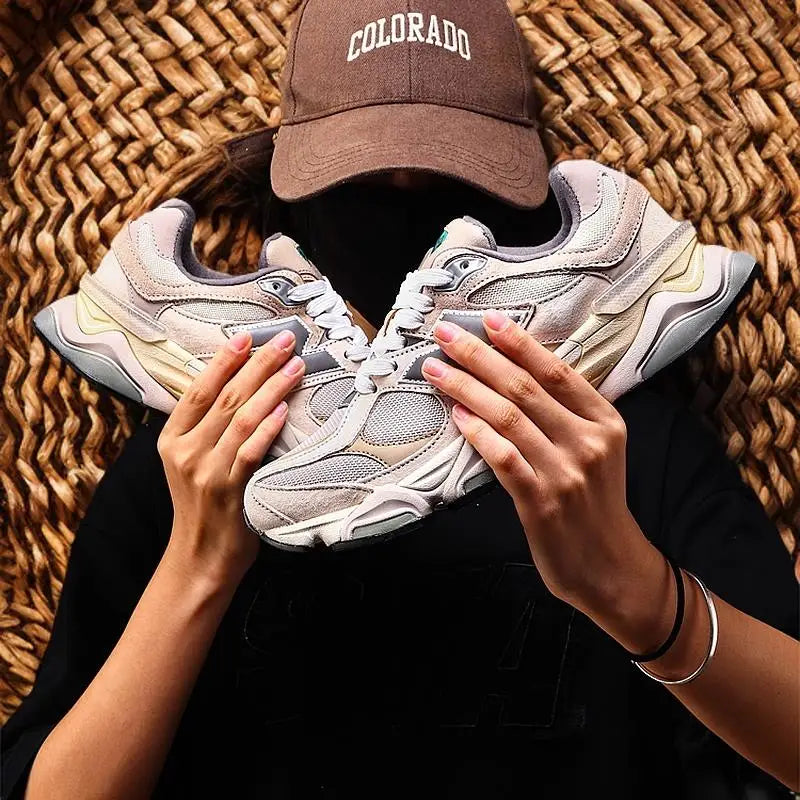 Women's shoes 2024 summer 1906R sports shoes men's shoes retro casual dad shoes brown gray blue