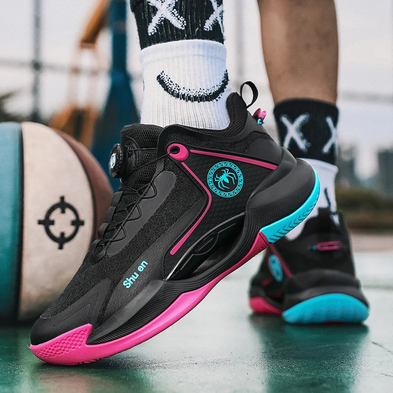 2025 Men'S And Women'S Basketball Shoes Lightweight Breathable Shock-Absorbing Anti Slip Daily Training Sports Shoes 36-45