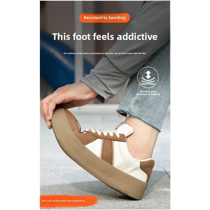 New Women's Safety Shoes with Steel Toe  Anti Smashing and Anti Piercing  Lightweight and Soft Sole  Fashionable and Breathable