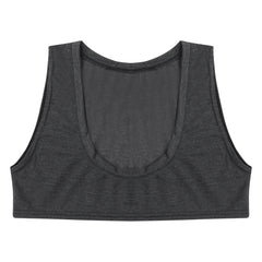 Mens Sexy Muscles Showing Off Crop Top Low Scoop Neck Sleeveless Solid Color Tank Top Vest for Bodybuilding Disco Nightclub