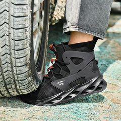 Fashionable, comfortable and casual sports shoes, work boots, anti-puncture and anti-crush safety shoes, men's protective shoes