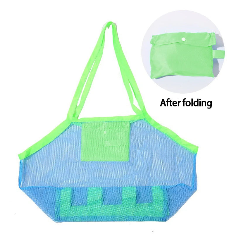 Handbag Beach Shoulder Bag Mesh Shell Bag Beach Essential Bag Beach Toy Handbag