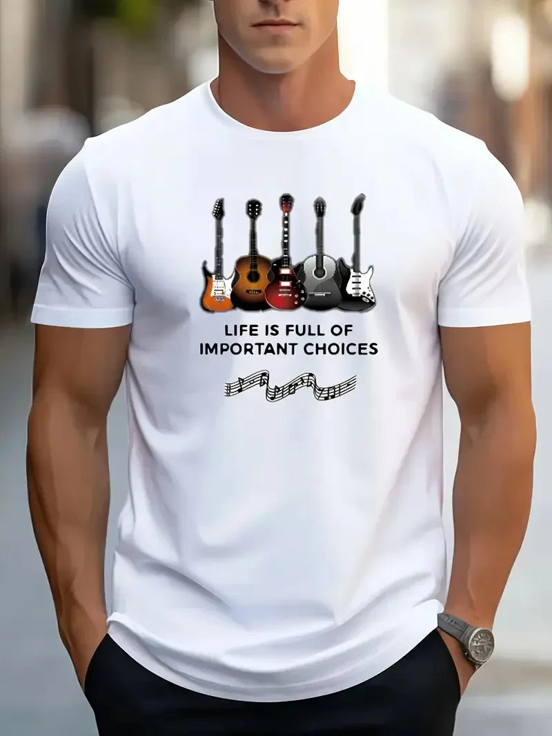 Men's Tops New Style Letter Print Fashion Casual Short-sleeved T-shirt Streetwear  Men Clothing  Graphic T Shirts  Harajuku