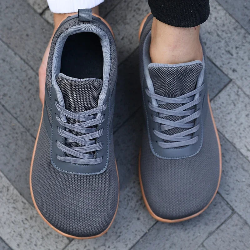 Men's and Women's Wide Toe Barefoot Shoes Outdoor Hiking Shoe Minimalist Running Shoes Lightweight and Breathable Walking Shoes