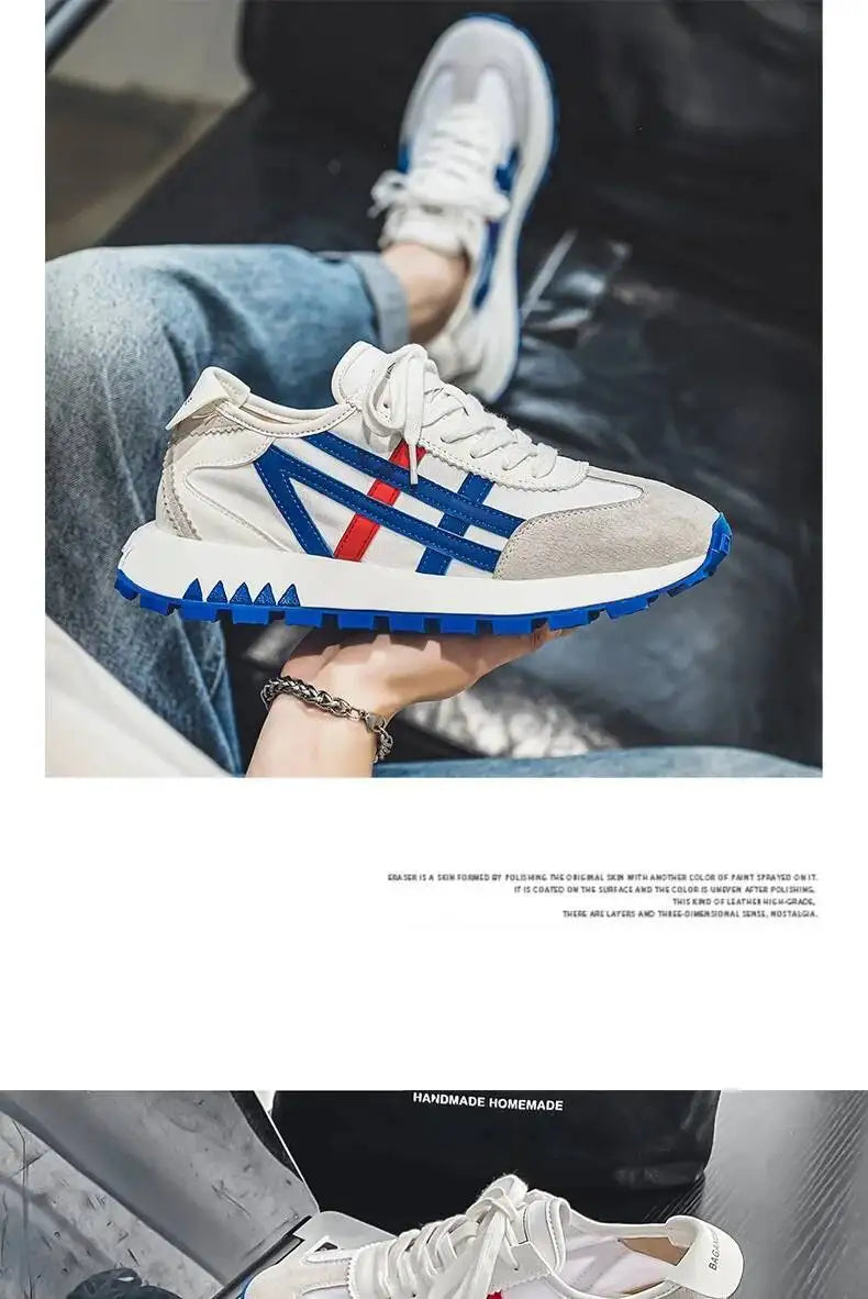 2025 New Men's Shoes Fashionable Versatile Casual Sports Lightweight Non-slip Breathable Shoes With Thick Soles For Men