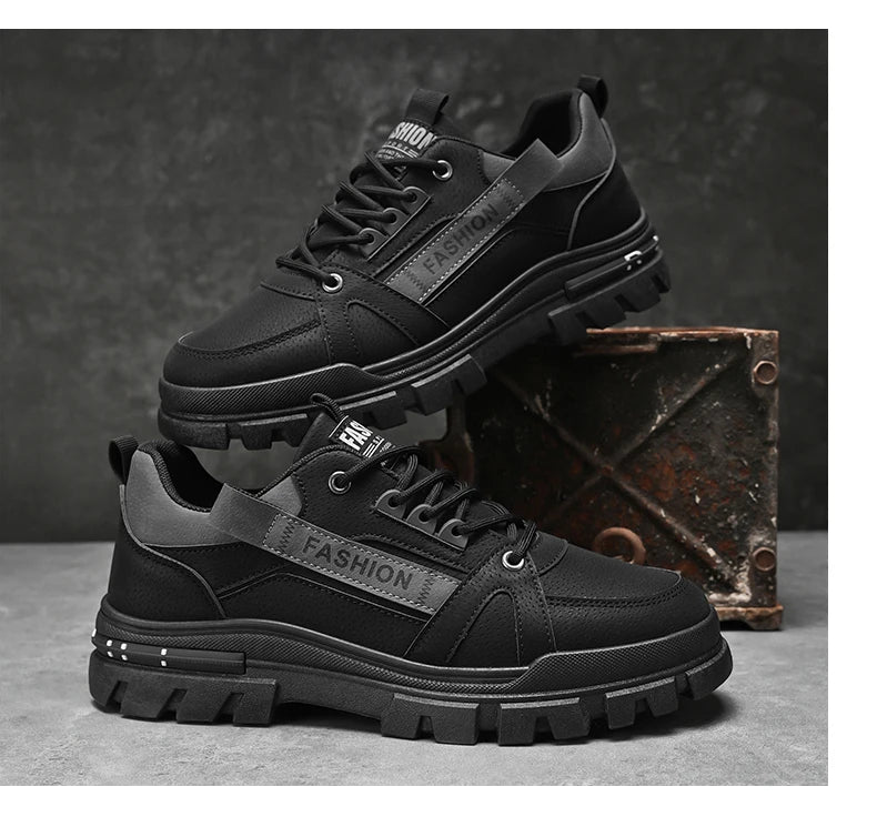 Men's shoes four seasons outdoor work shoes soft sole comfort labor shoes breathable anti-slip work boots caausl youth tide shoe