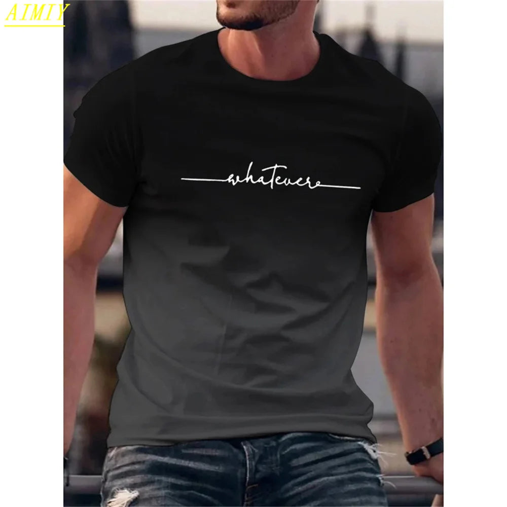 Man T Shirt Casual Oversized Sports Loose Plus Milano Print Clothing Comfortable Shopping Round Neck Short Sleeved T-Shirt Top