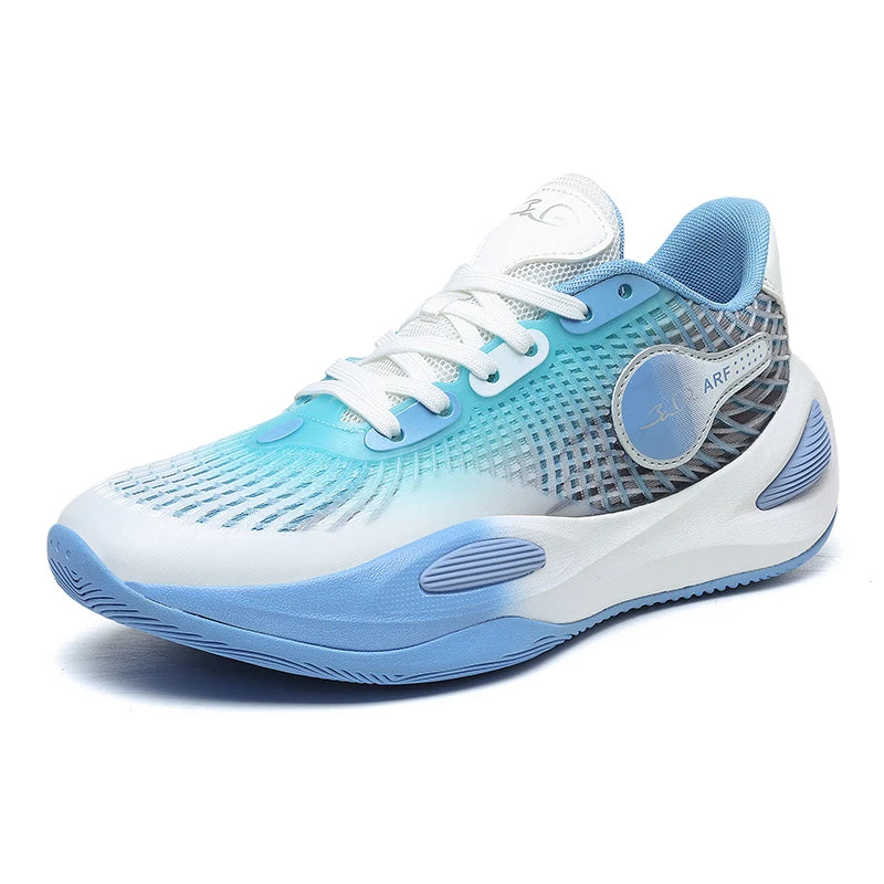 Basketball Shoes for Men and Women in Summer Mesh Breathable Lightweight Soft Sole Low-Top Shock-Absorbing Anti-Slip Wear-Resist
