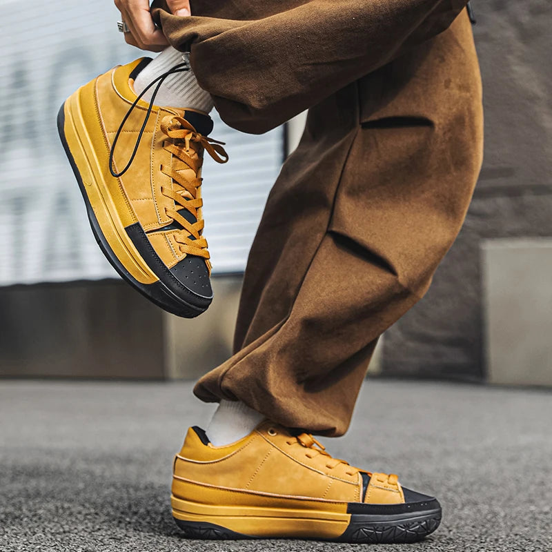 Men's shoes - Spring/Autumn light and fresh street sports casual shoes that are versatile and retro trendy.