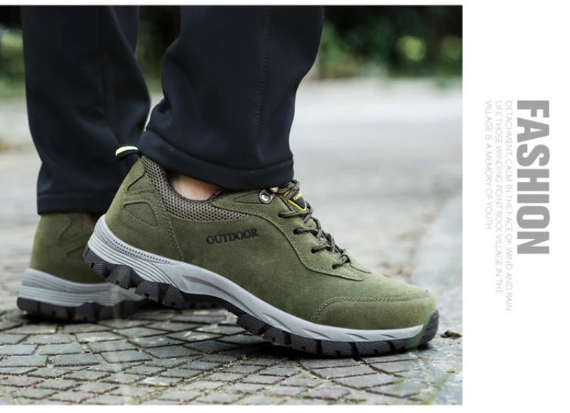 Hiking Shoes For Men In Autumn And Winter Men's Non-Slip Thick Sole Men's Travel Sports And Casual Shoes For Outdoor Comfortable