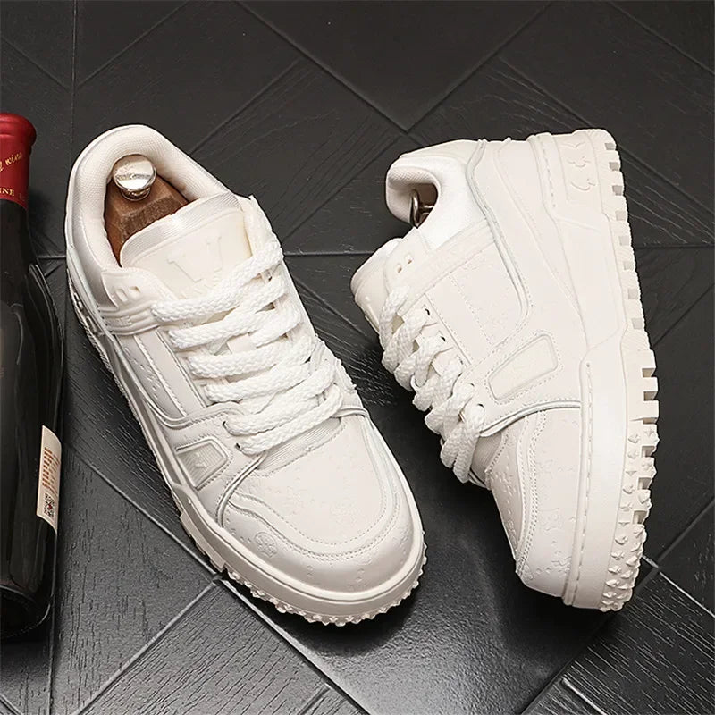Designer Wedding Party Men Shoes Autumn Fashion Casual Sneakers Man Thick Bottom Walking Office Leisure Loafers Shoes for Men