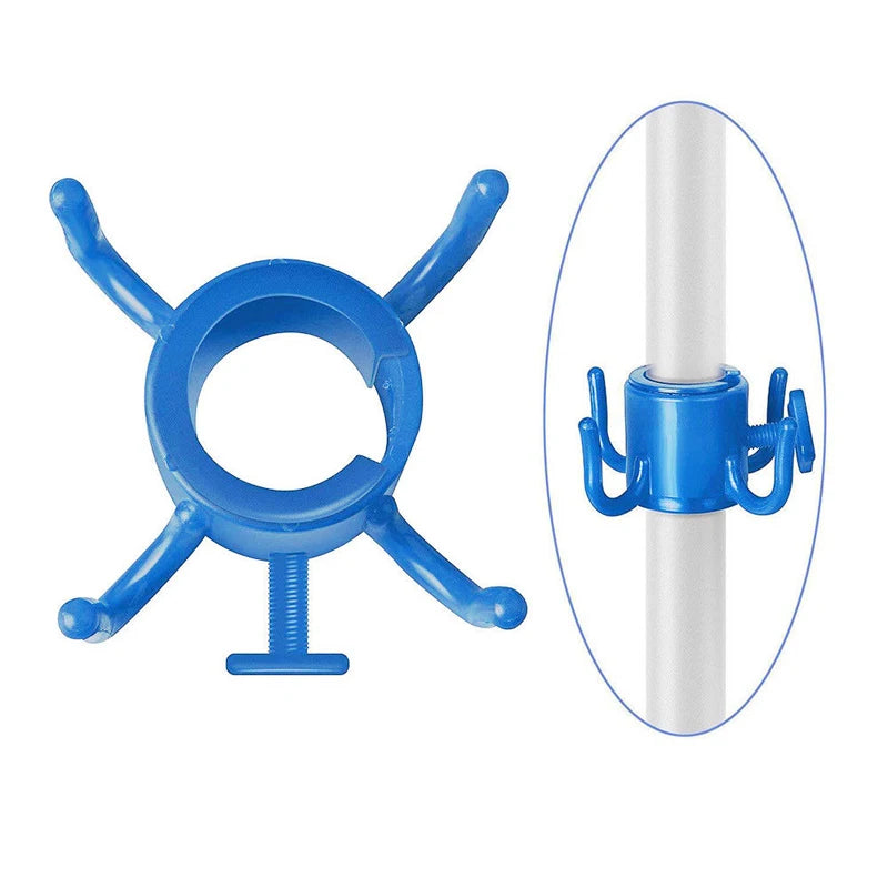 Beach Pool Outdoor Accessories - 4 - prongs Plastic Hanging Hook for Towel, Camera, Sunglasses, Bags