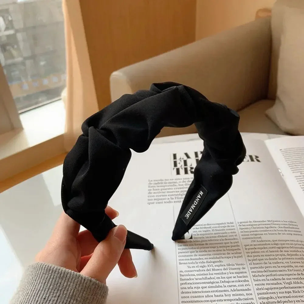 2024 Fashion Hair Accessories Hair Hoop Hair Bands for Women Girls Flower Solid Color Headbands Designer Wide Hairband Headwear
