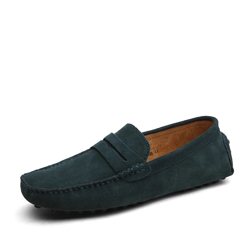 38-50 Shoes Men Casual Shoes Fashion Men Shoes Genuine Leather Men Loafers Moccasins Slip on Men Flats Male Driving Shoes