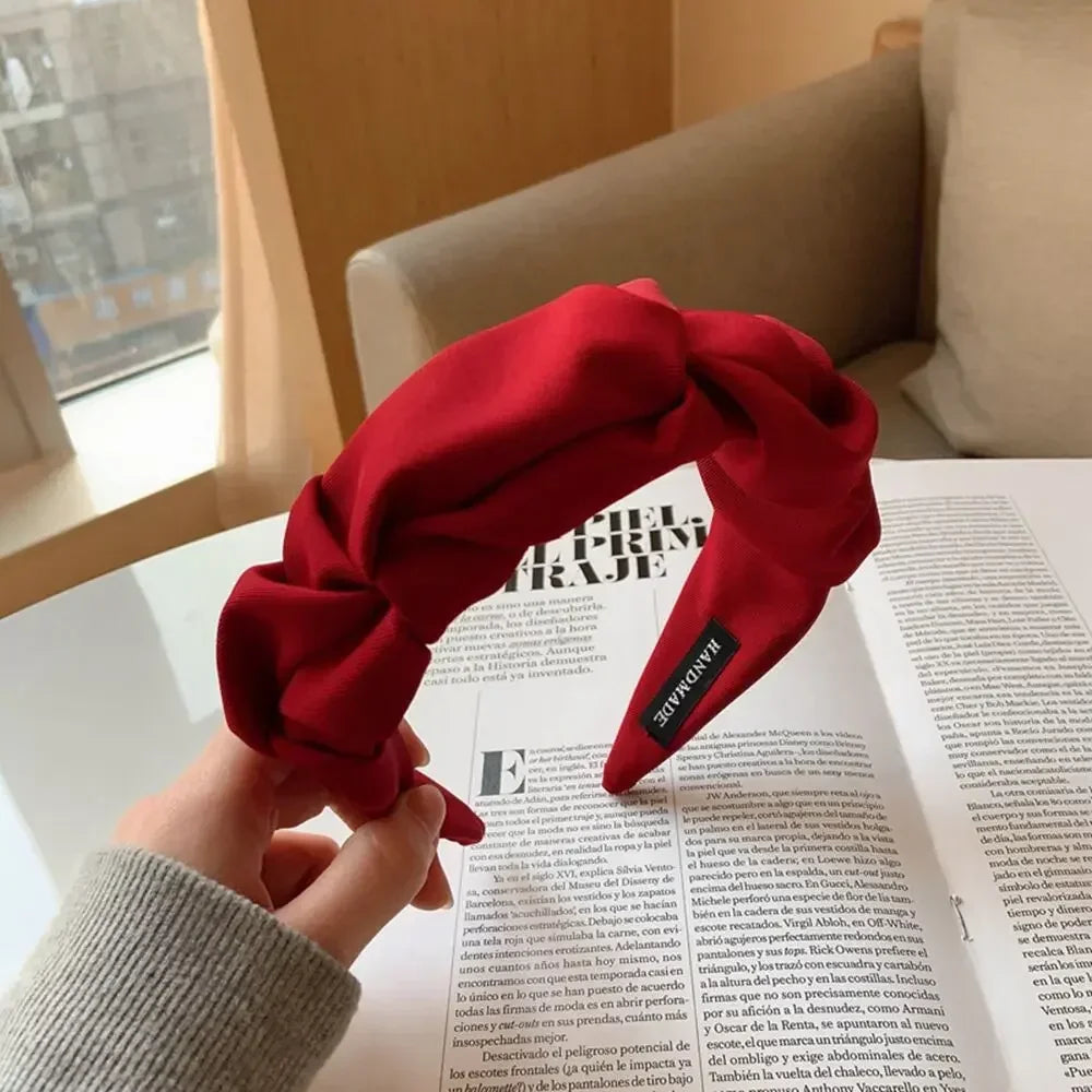 2024 Fashion Hair Accessories Hair Hoop Hair Bands for Women Girls Flower Solid Color Headbands Designer Wide Hairband Headwear