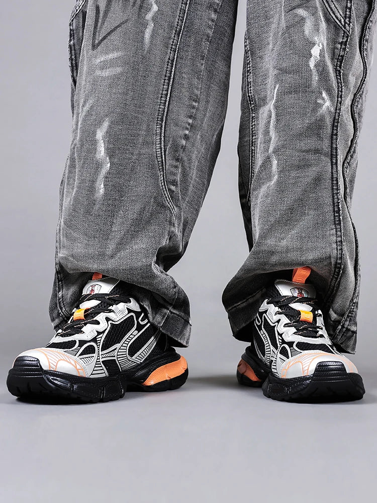 Men Sport Shoes Casual Fashion Male Running Sneaker High Quality Breathable Lightweight Outdoor Walking Anti-slip Footwear Tenis